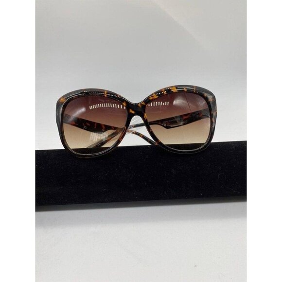 Hatcher Oversized Sunglasses Flower Frame Womens Brown Gradient Lens Polycarbona - Picture 6 of 12